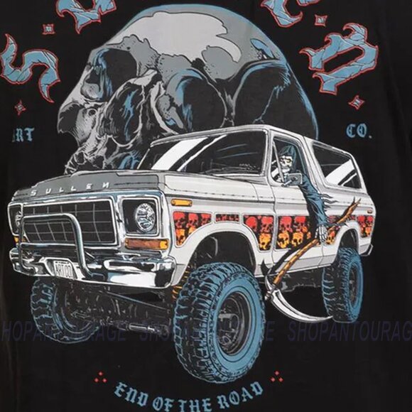 Sullen Art Collective End Of The Road Premium Fit SCM6545 New Short Sleeve T-shi - Picture 4 of 7